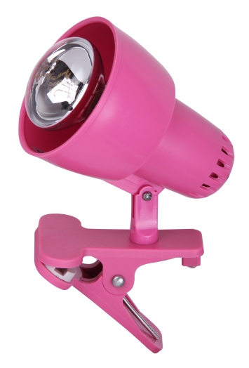 Clip, csiptetős lámpa rózsaszí