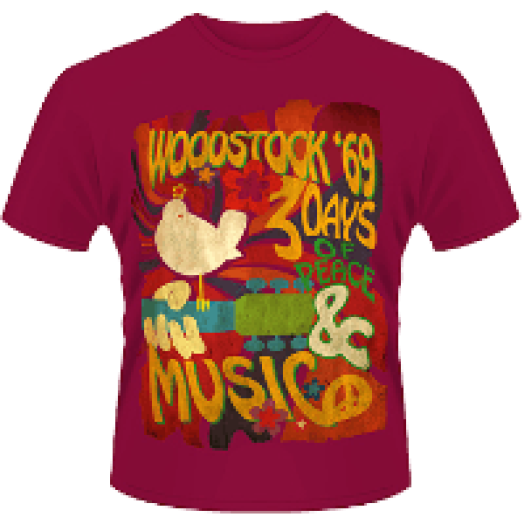 Woodstock - Swirl Poster T-Shirt L