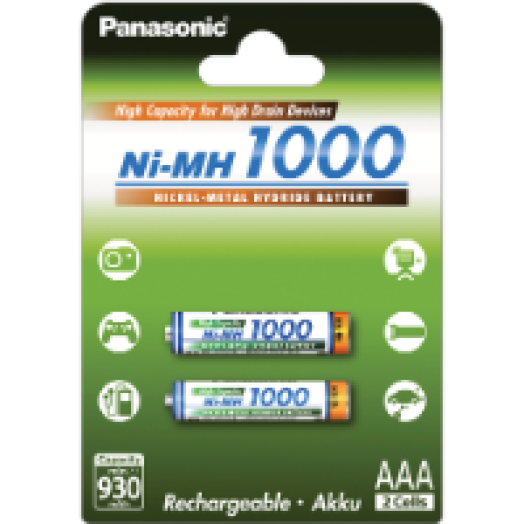 BK-4HGAE/2BE 2db 1000mAh AAA akkumulátor