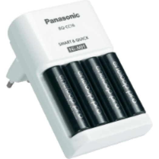 K-KJ16HCC40E gyorstöltő +4db 2450mAh AA eneloop pro akkumulátor