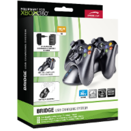 SL-2308-BK Bridge USB Gamepad töltő & 2 Akkumulátor
