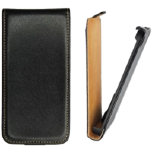 LG L90 fekete flip bőr tok