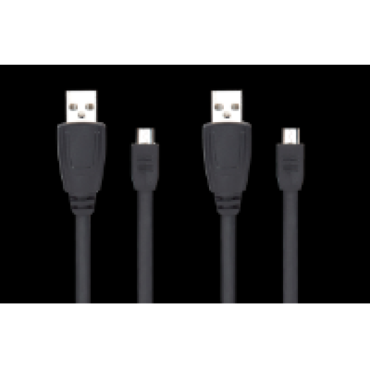 PS4 STREAM Play&Charge Kábel szett fekete