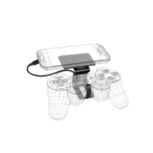 PS3 TRACE Okostelefon övklipp fekete