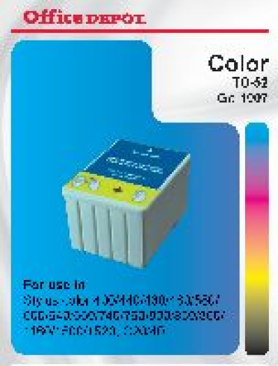 Office Depot Epson T052040 kompatibilis patron, színes