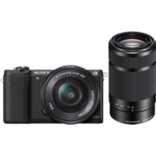 Alpha ILCE-5100 fekete + 16-50 mm + 55-210 mm Kit