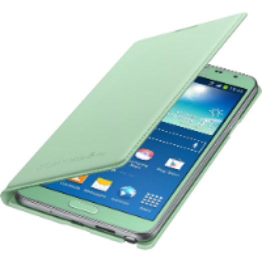 Galaxy Note 3 Neo mentazöld flip tok