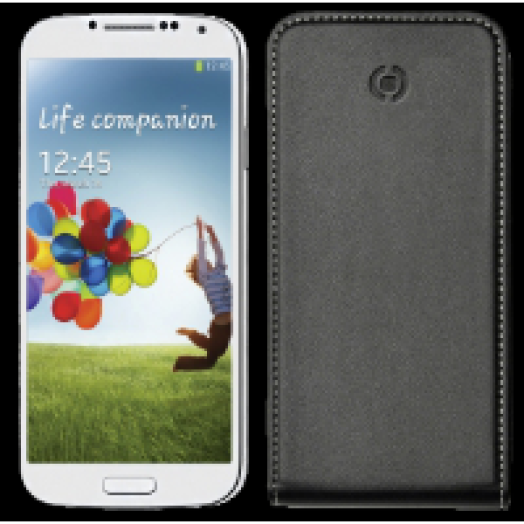 Samsung Galaxy S4 fekete mágneses flip bőr tok