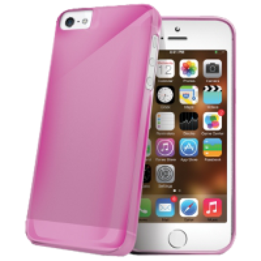 iPhone 5 pink hátlap, TPU