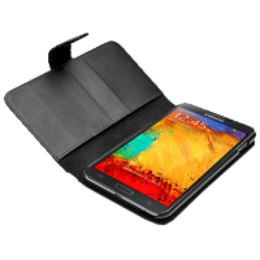 Samsung Galaxy Note 3 fekete mágneses flip bőr tok