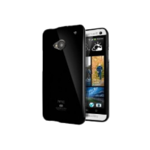 Jelly HTC One M8 fekete szilikon hátlap
