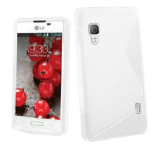 Jelly LG L90 fehér szilikon hátlap