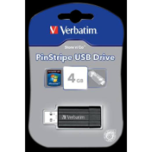 Pinstripe 4GB USB 2.0 pendrive fekete