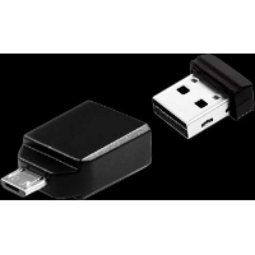 Nano 32 GB USB 2.0 pendrive + microUSB adapter
