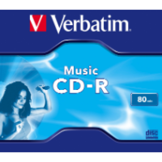 CD-R audió lemez, 700 MB 80 perc, normál tok AZO