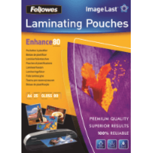 A4 fényes lamináló fólia, 80 mikron
