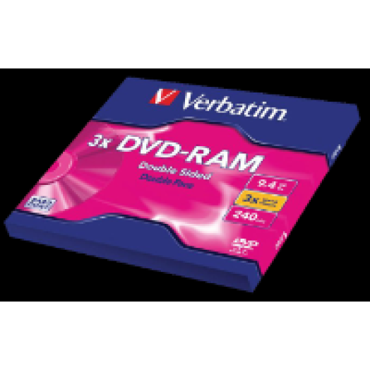 DVD-RAM lemez 9,4 GB, kétoldalas kivehető Type I