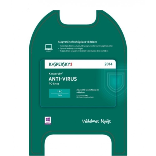 Kaspersky Anti Virus 2014 1 felhasználó