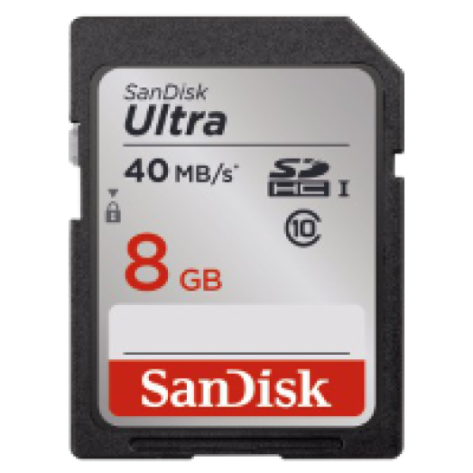 SDHC 8GB Ultra Class10, 40Mb/s memória kártya (124056)