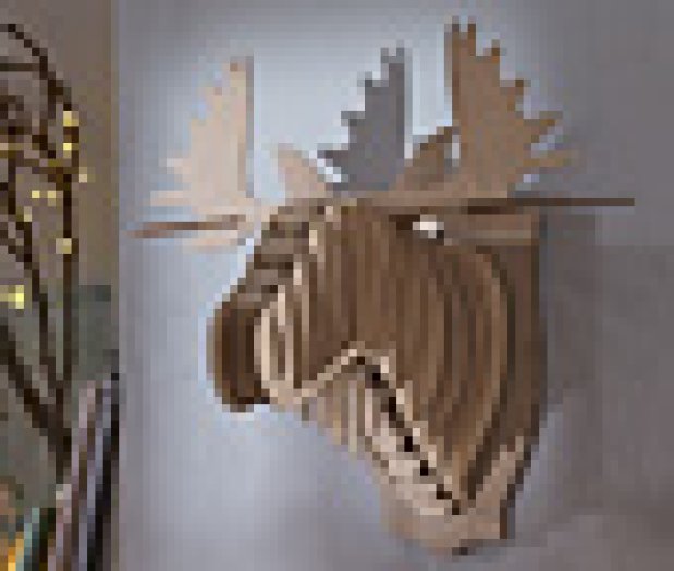 3D-s Jávorszarvas faldísz