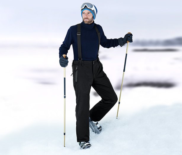 Férfi softshell sínadrág, sínadrág