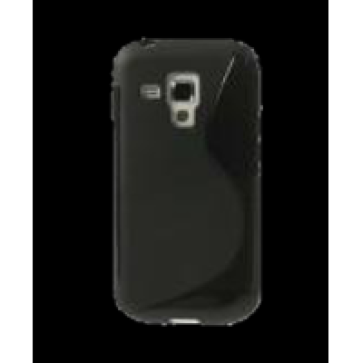 Jelly Galaxy Trend/Plus/S Duos fekete szilikon hátlap