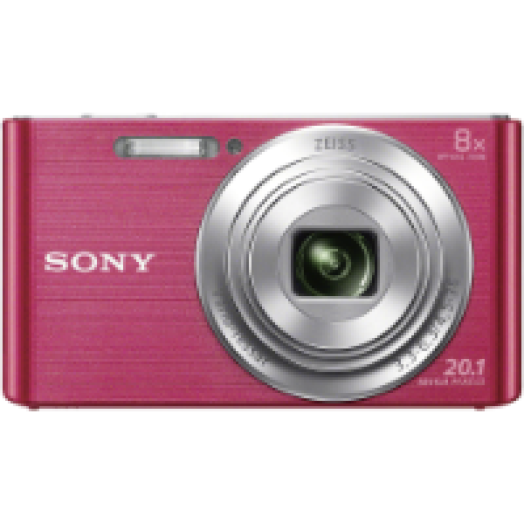 DSC-W830 pink digitális fényképezőgép + 8GB memória kártya + Tok