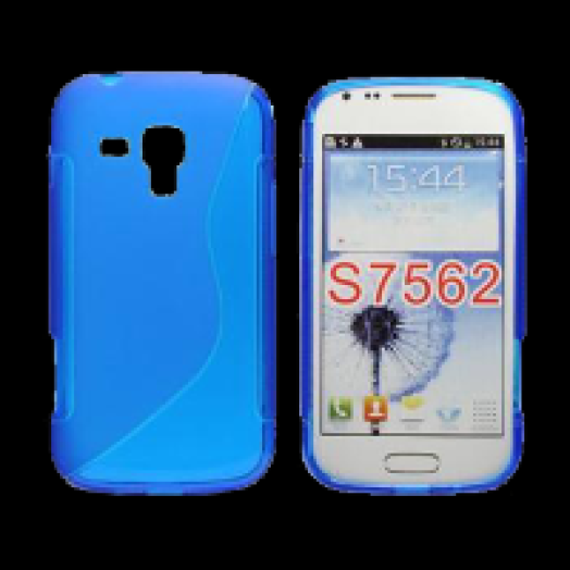 Jelly Galaxy Trend/Plus/S Duos kék szilikon hátlap