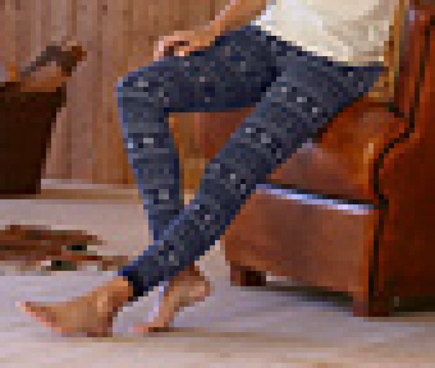 Női leggings, norvégmintás