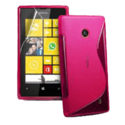 Nokia Lumia 730 pink vékony szilikon hátlap