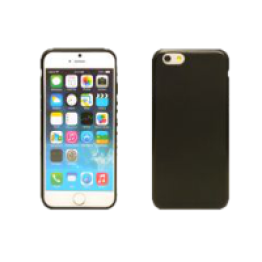 iPhone 6 Plus fekete vékony szilikon hátlap