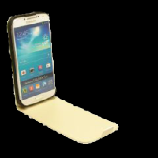 Samsung Galaxy Alpha fehér flip bőr tok
