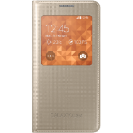 Galaxy Alpha S View arany tok