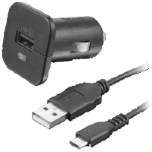 Autós Töltő micro USB kábellel (19347)