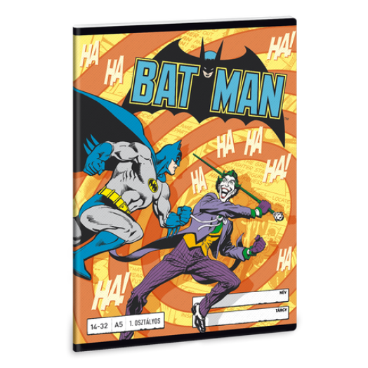 Batman 1. oszt. vonalas A/5 füzet 1432