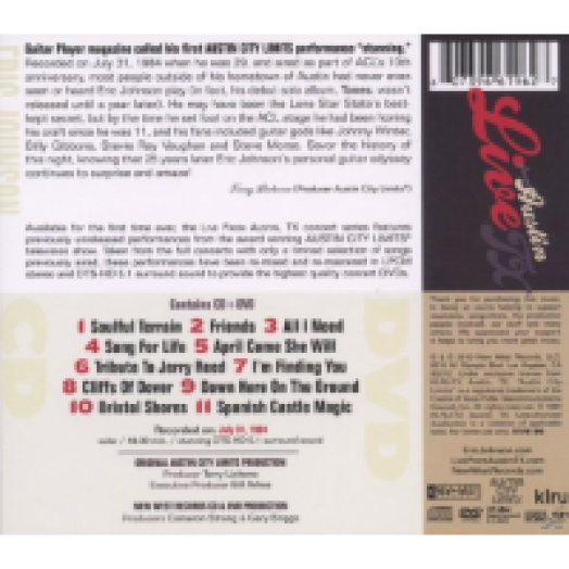 Live From Austin Tx '84 CD+DVD