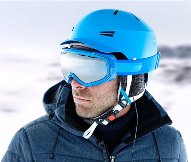 Sí- és snowboardsisak, kék