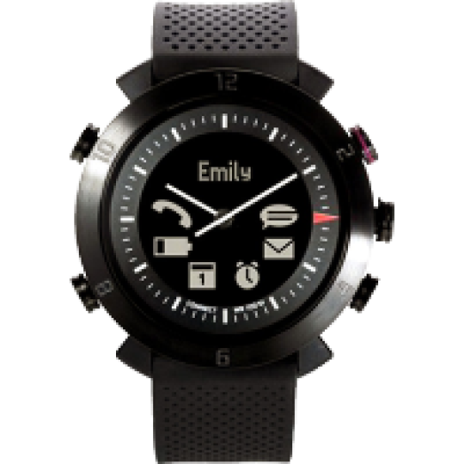 CLASSIC, Black Onyx okosóra (szilikon + nylon szíj)