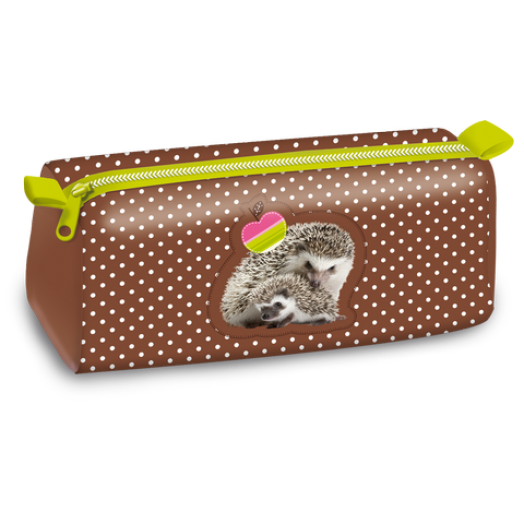 erdő-süni/Hedgehog tolltartó henger alakú