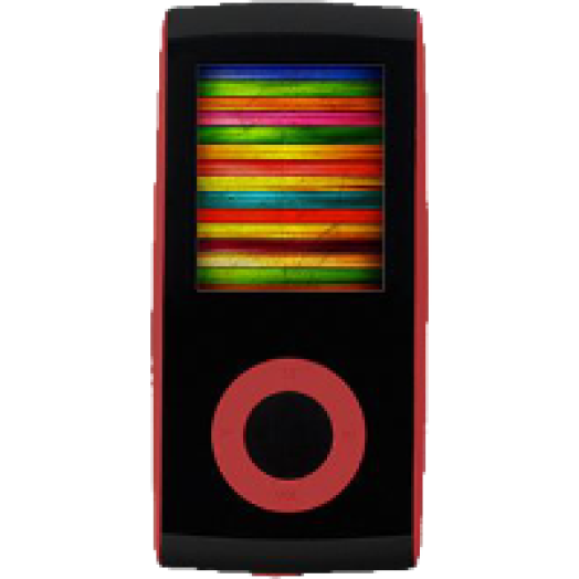 630 MSD 4GB-os MP3/MP4 lejátszó, piros
