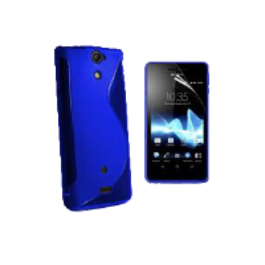 Sony Xperia T2 Tpus kék szilikon hátlap