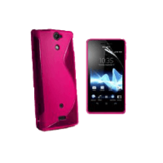 Sony Xperia T2 Tpus pink szilikon hátlap