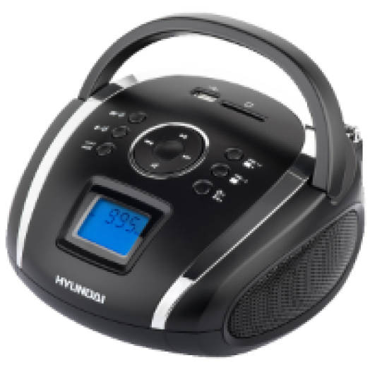 TR1088SU3BS hordozható MP3 rádió, fekete