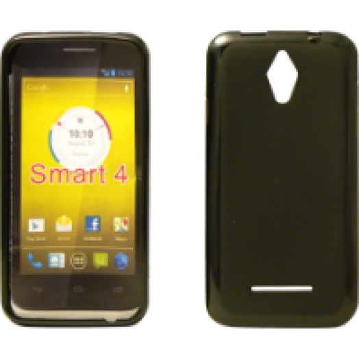 Alcatel Smart 4 fekete vékony szilikon hátlap