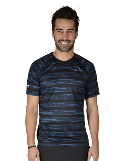 Nike Printed Miler Short-Sleeve