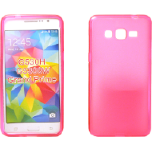 Samsung Grand Prime pink szilikon tok
