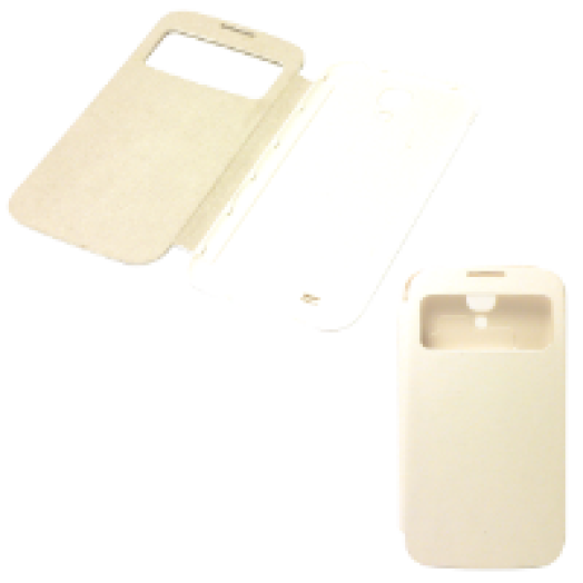 Samsung Galaxy S4 flip fehér tok