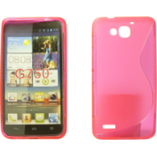 Huawei G750 Tpus pink szilikon hátlap