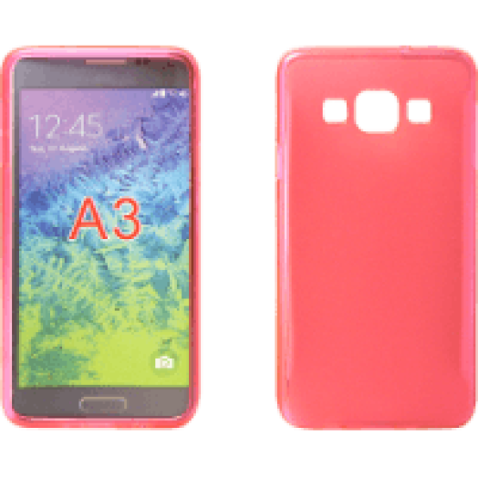Samsung Galaxy A3 pink szilikon tok