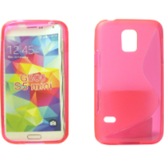 Samsung Galaxy S5 Mini Tpus pink szilikon hátlap